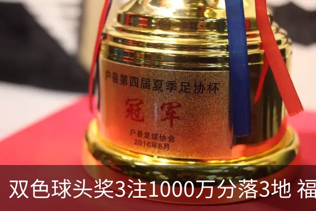 双色球头奖3注1000万分落3地 福运奖913万注